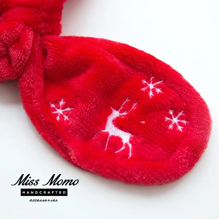 Soft Retro Christmas elk snowf – обзор и цена Winter Headband Fleece
