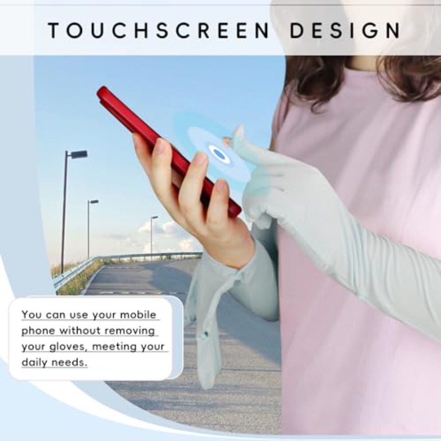 Women's UV Sun Protection Long – обзор и цена Touch Screen Gloves