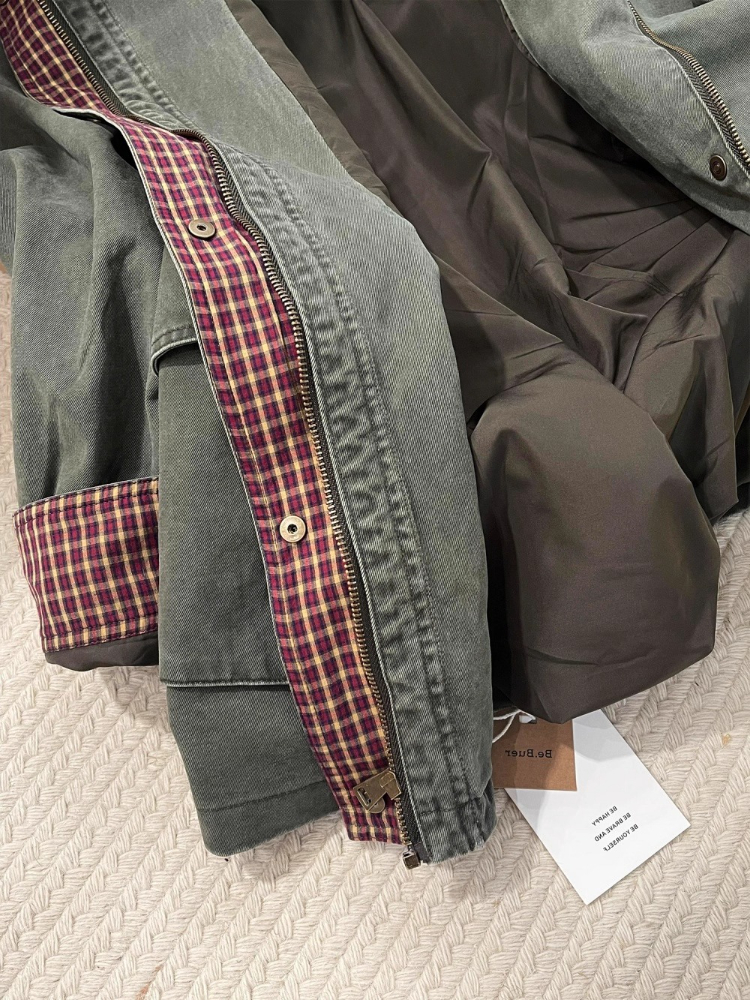 Vintage Army Green Denim Jacke – обзор и цена Down Jacket Packable