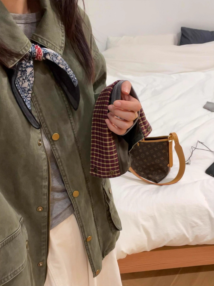 Vintage Army Green Denim Jacke – обзор и цена Down Jacket Packable