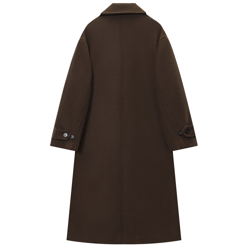 HXAO Women's Coat Brown Tweed  – обзор и цена Wool Coat Peacoat