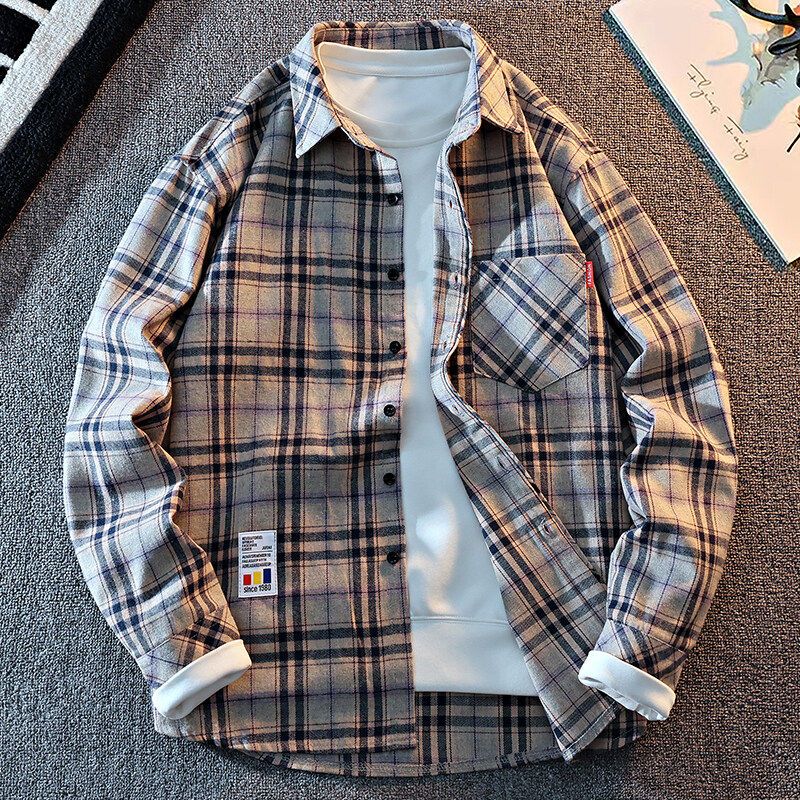 2025 New Arrival Mens Plaid Sh – обзор и цена Flannel Shirt Lined