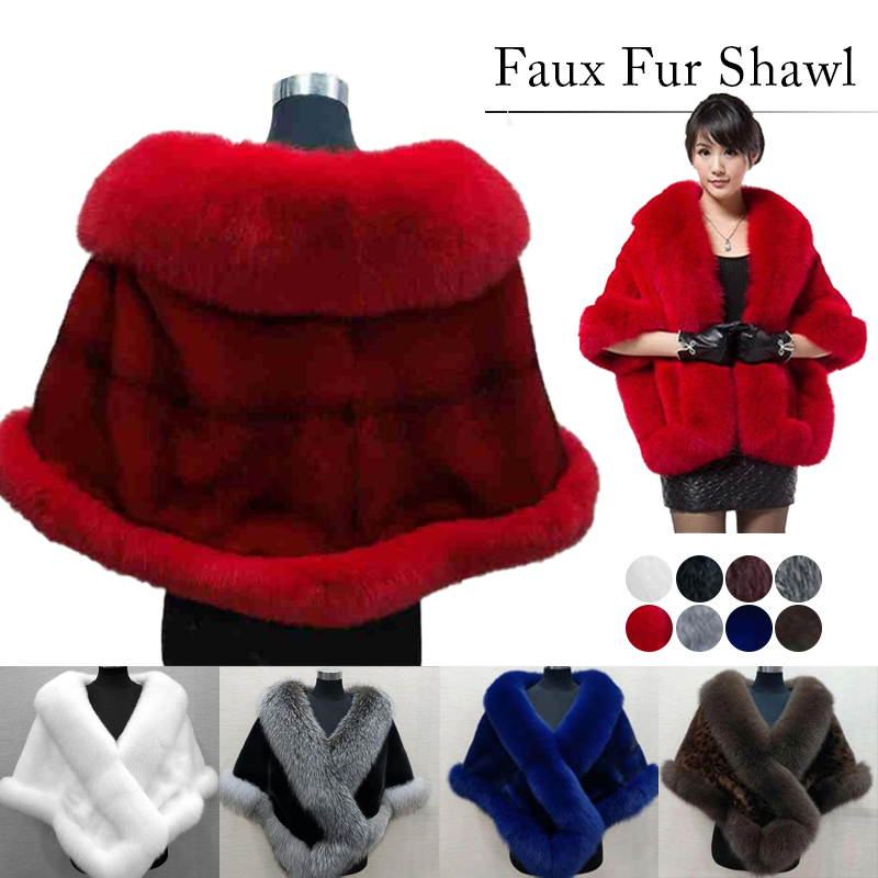 Women Winter Faux Mink Fox Fur – обзор и цена Shawl Wrap Winter