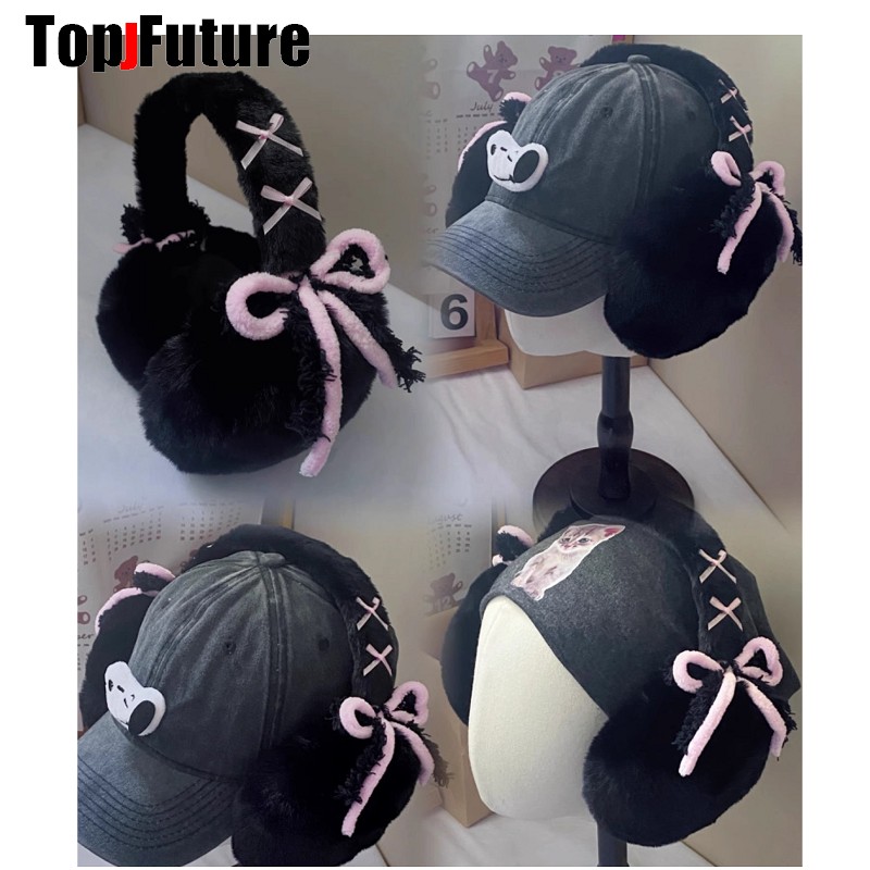 Harajuku Y2k Cute Sweet Lolita – обзор и цена Earmuffs Foldable
