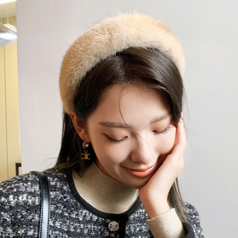 Real Mink Fur Headband Natural – обзор и цена Winter Headband Fleece