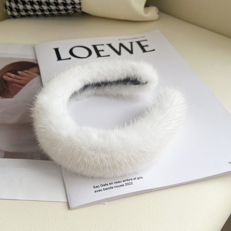 Real Mink Fur Headband Natural – обзор и цена Winter Headband Fleece