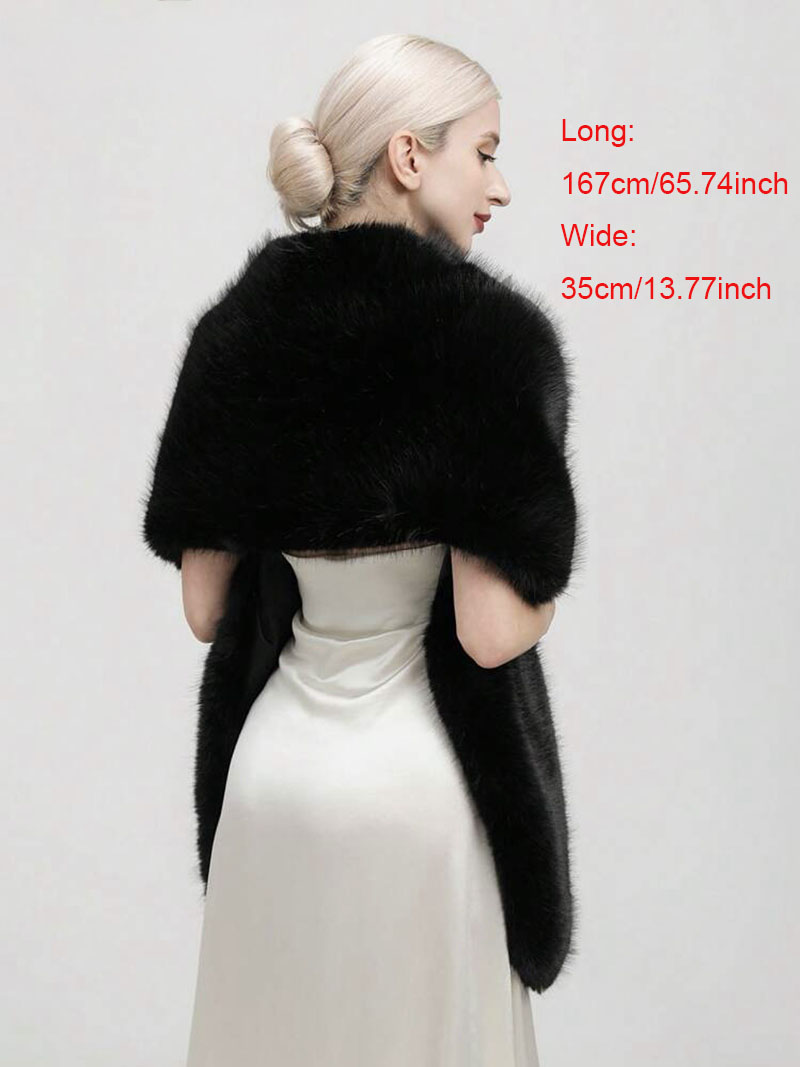 Fashion Luxury Faux Fox Fur Sh – обзор и цена Shawl Wrap Winter