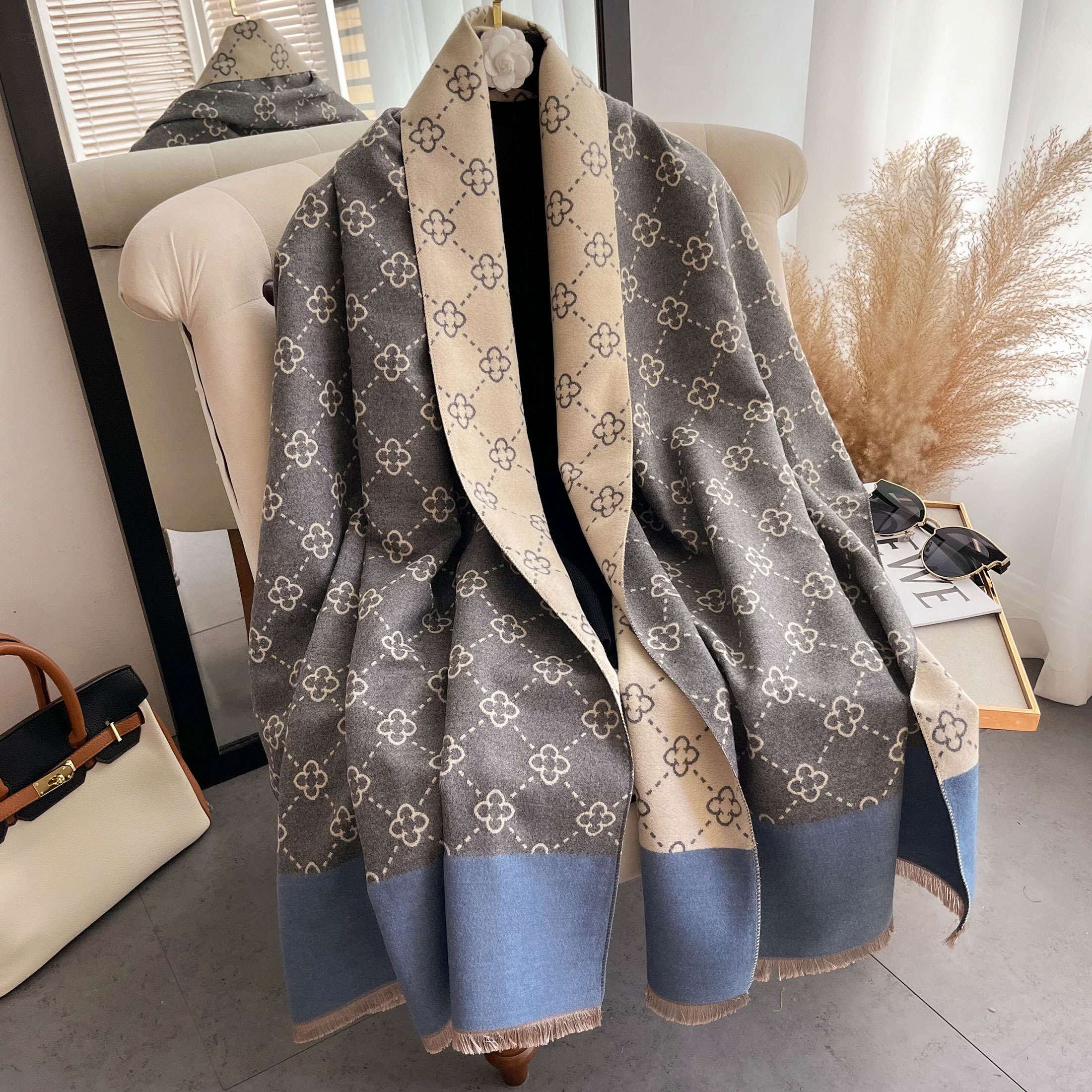 NEW Luxury Winter Thick Warm S – обзор и цена Wool Scarf Men