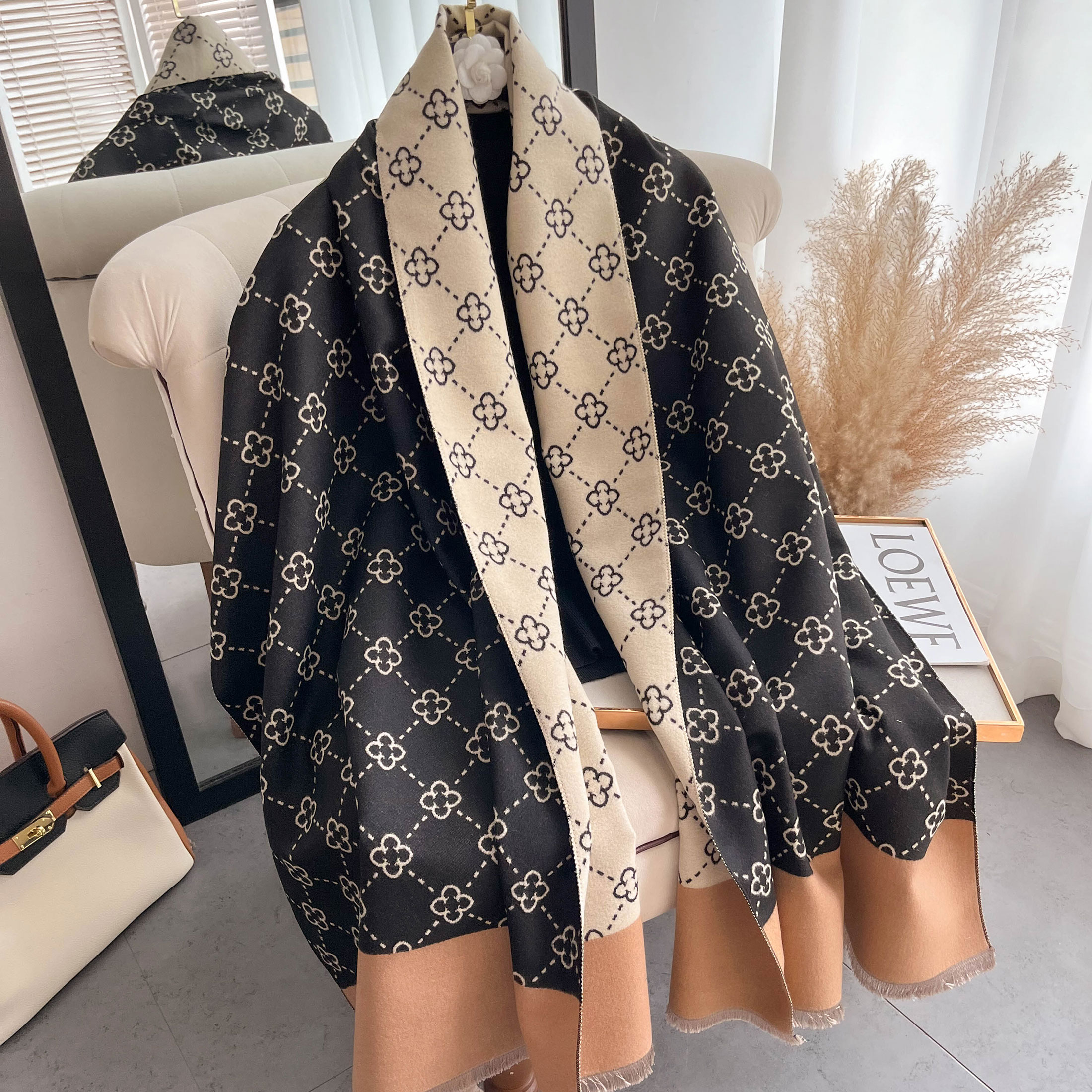 NEW Luxury Winter Thick Warm S – обзор и цена Wool Scarf Men
