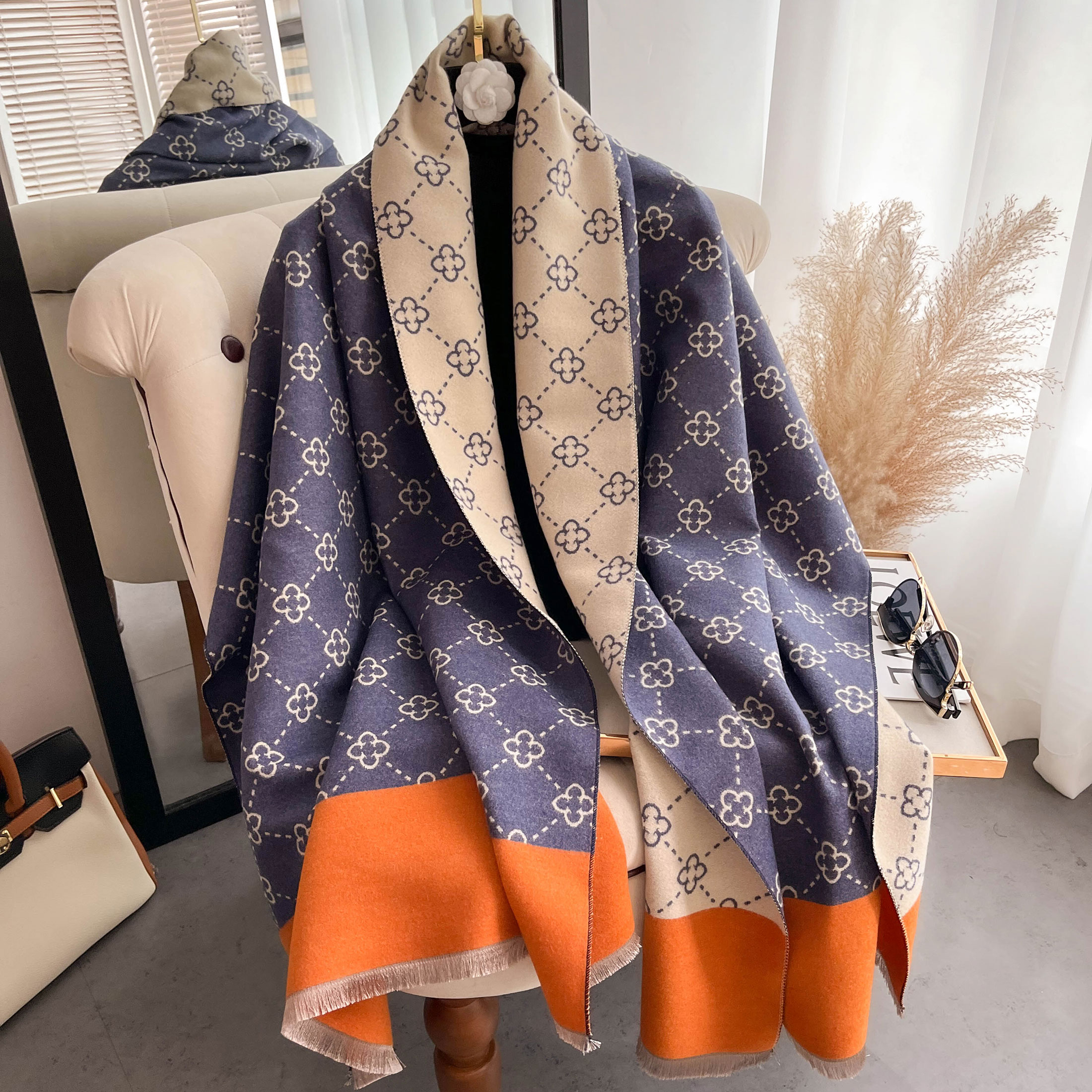 NEW Luxury Winter Thick Warm S – обзор и цена Wool Scarf Men