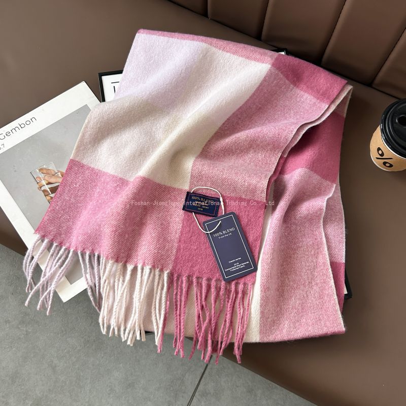 Autumn and winter classic chec – обзор и цена Wool Scarf Men