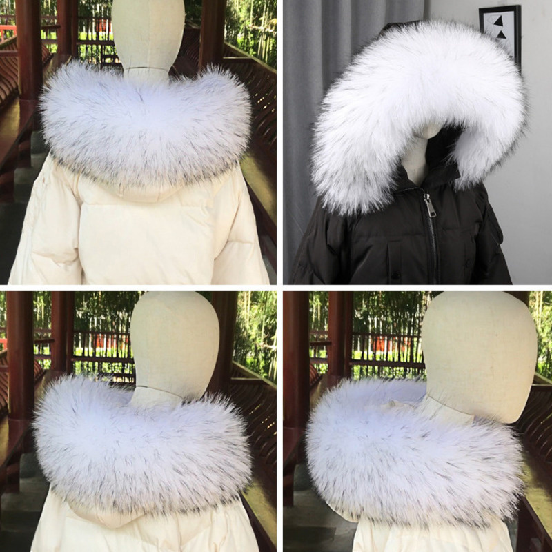 100% Real Fur Collar Coat Wint – обзор и цена Shawl Wrap Winter