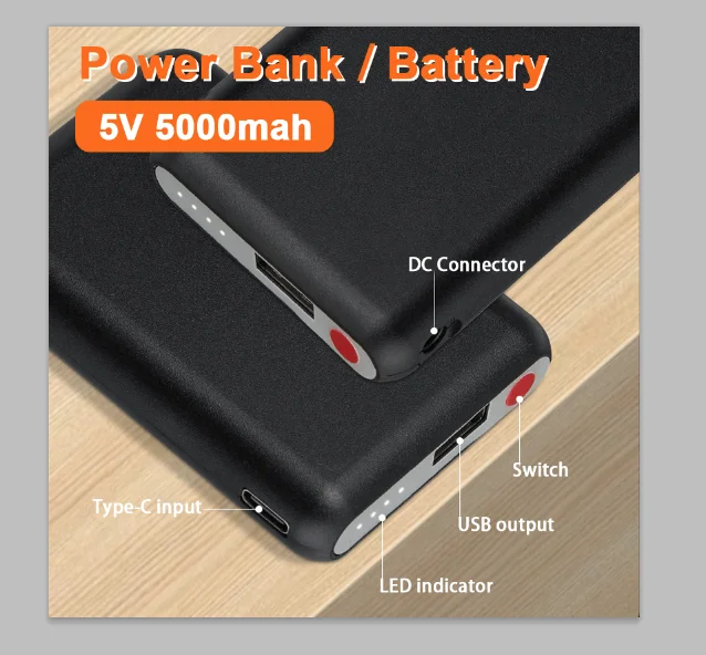Power Bank  5V 5000mAh Heated  – обзор и цена Heated Vest Battery