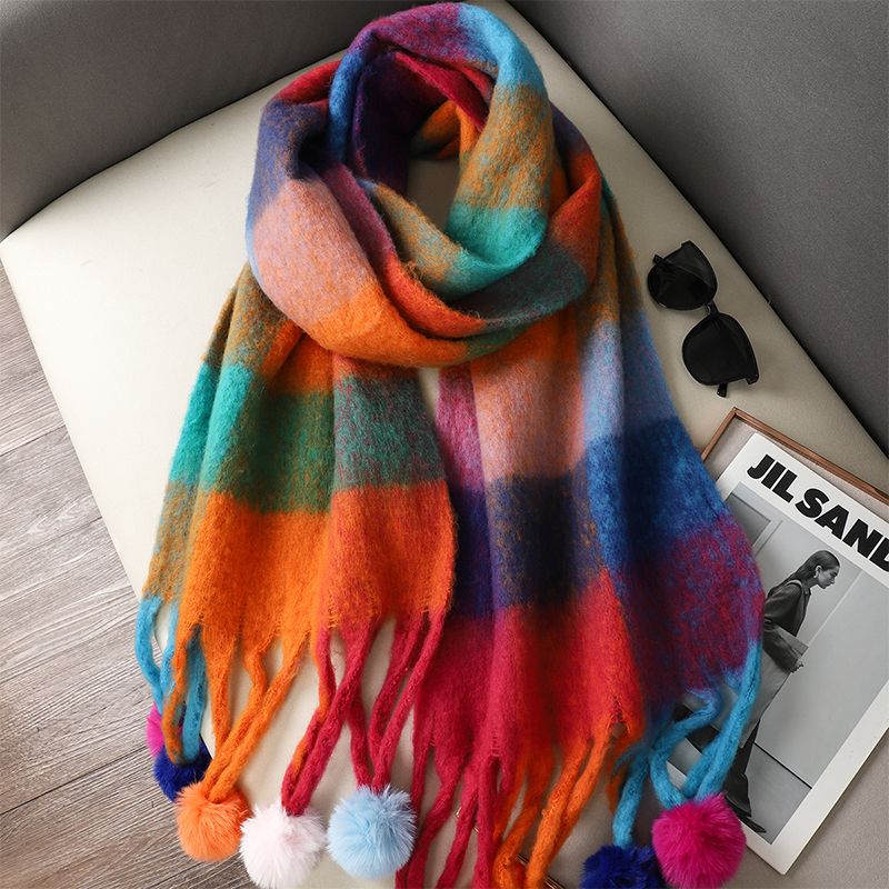 Luxury Plaid Scarf Winter Warm – обзор и цена Cashmere Pashmina Wrap