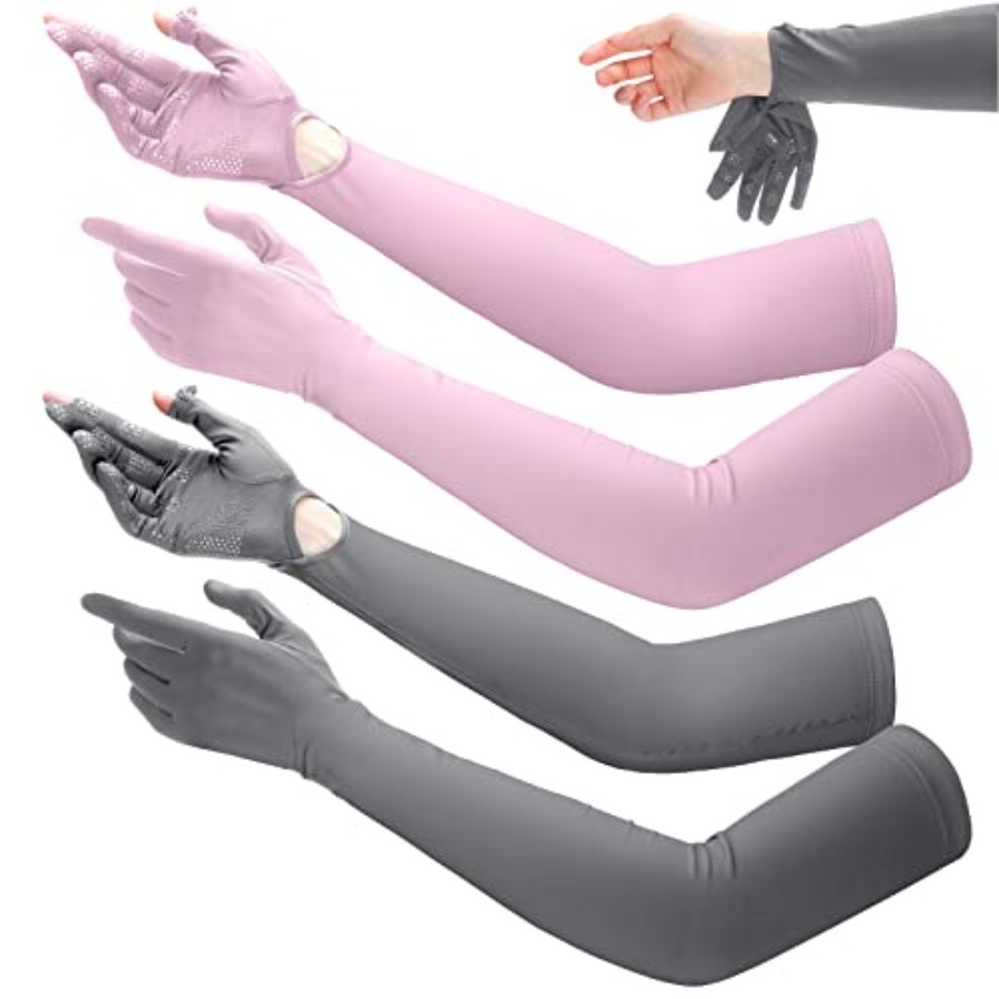 2 Pairs Women UV Long Sun Prot – обзор и цена Touch Screen Gloves