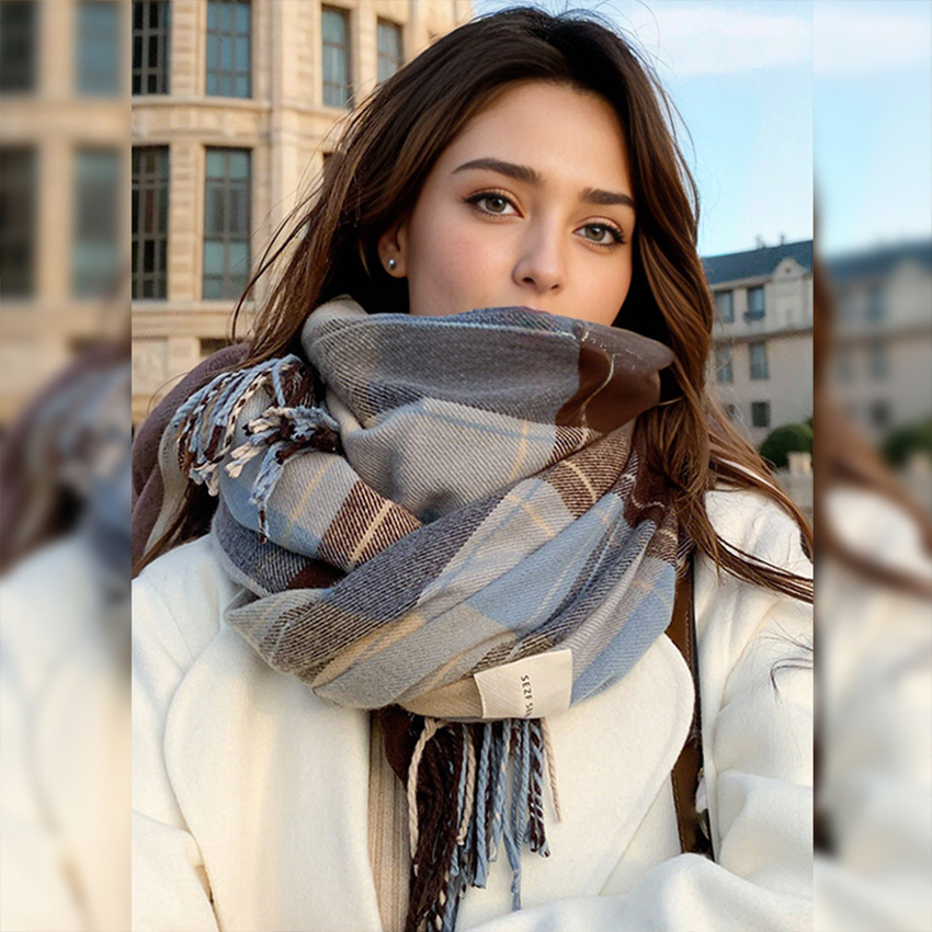 1 pc Fashionable and warm Brit – обзор и цена Wool Scarf Men