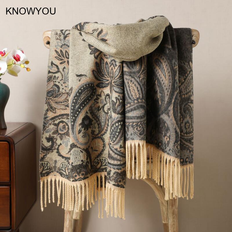 Reversible Jacquard Warm Cashm – обзор и цена Cashmere Pashmina Wrap