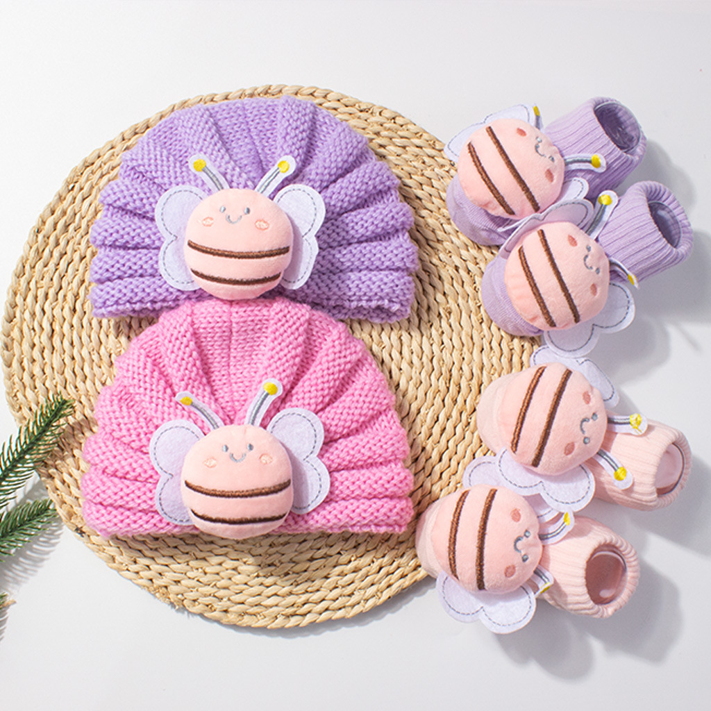2Pcs/Set Baby Knitted Turban H – обзор и цена Knit Beanie Hat Warm